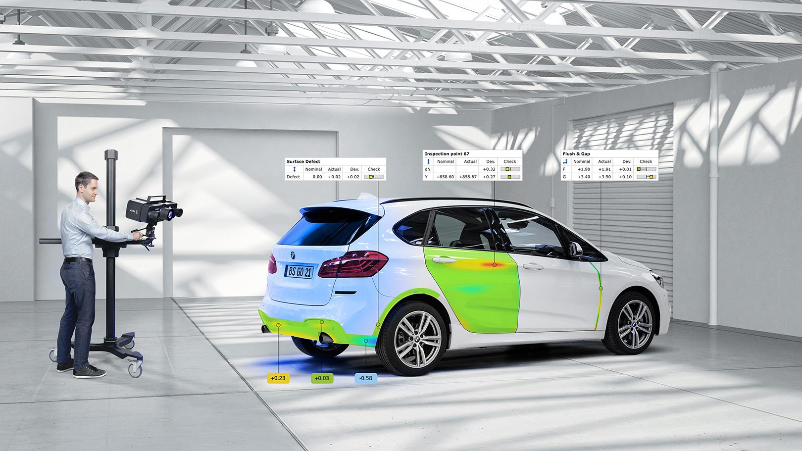 Surface inspection with ATOS 5