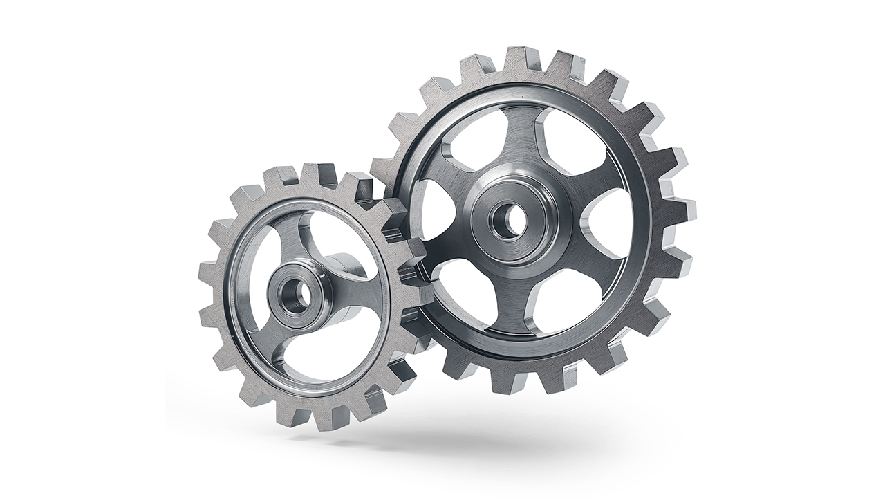An image of interlacing gears