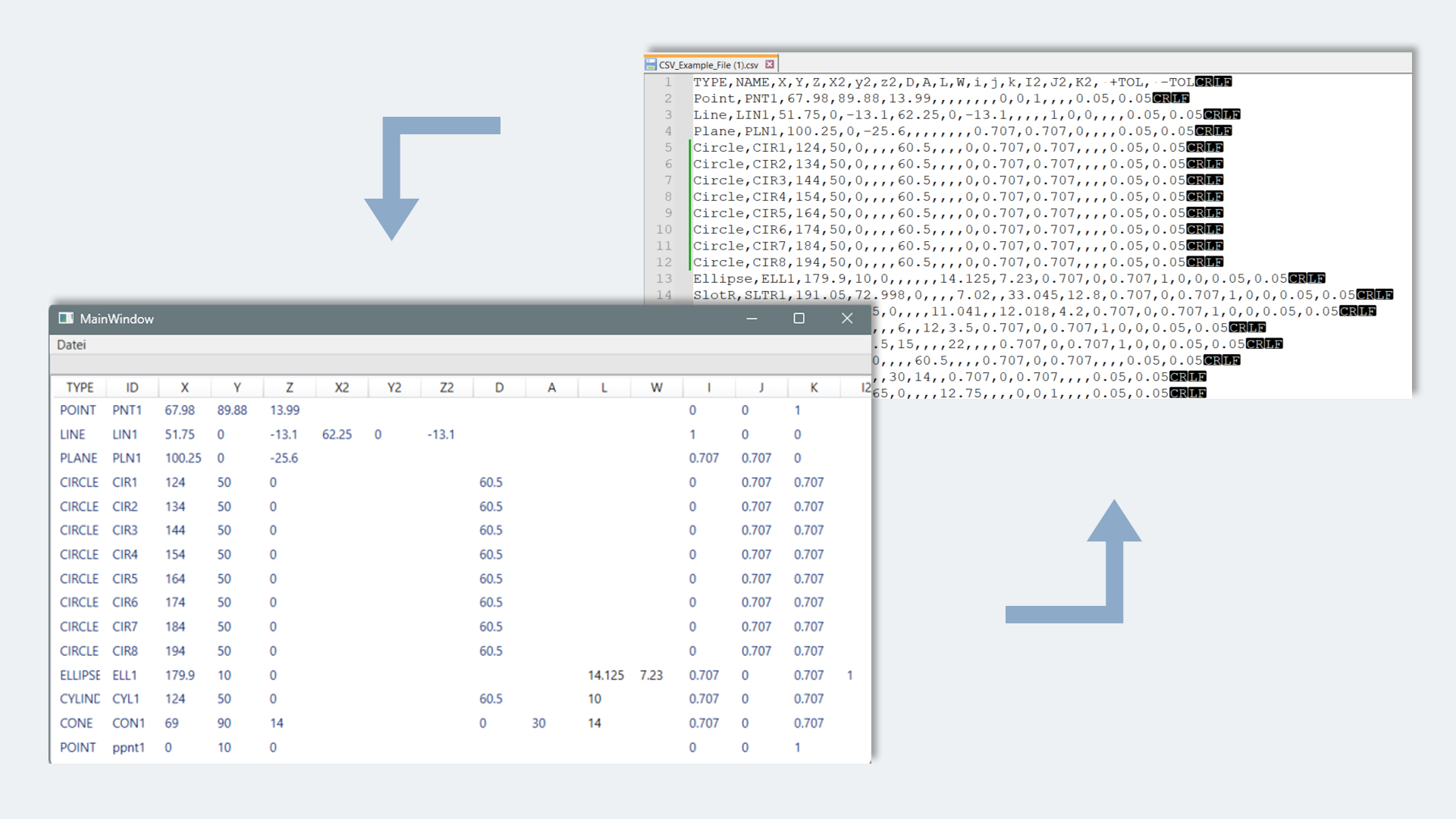 CSV import for inspection plans