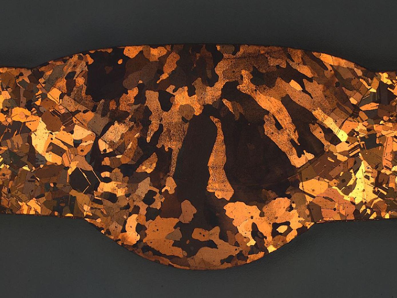 Image of a grain size analysis
