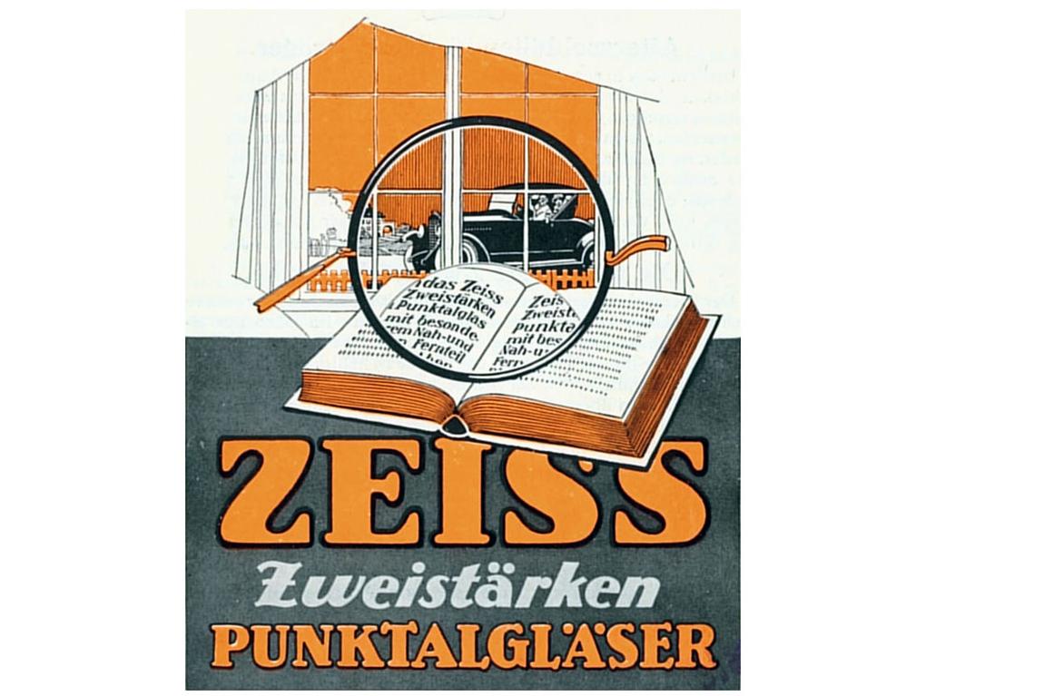 1912: Punktal® made it possible for the wearer to see clearly when looking through the peripheral areas of the lens. 