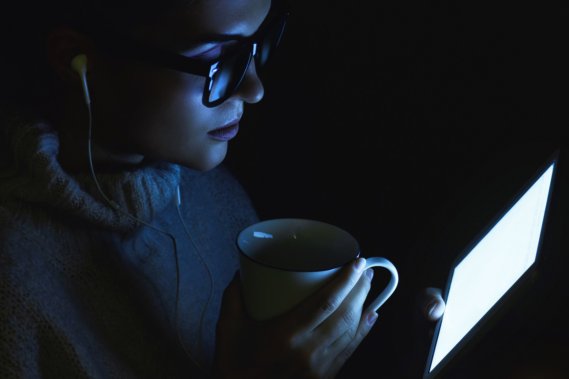 Almost all modern devices emit blue light, and it can increase the perceived symptoms of digital eyestrain.