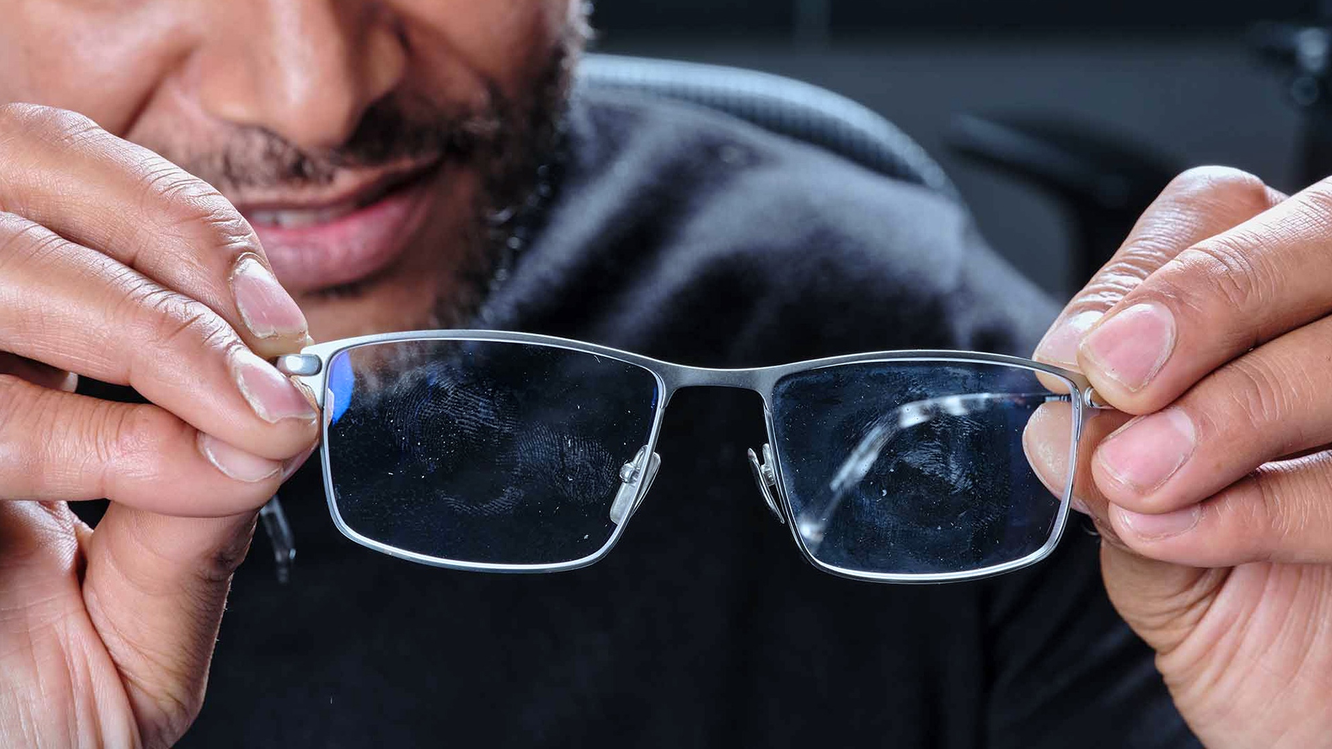 3. Scratches can't be wiped away, no matter if you have plastic or glass lenses
